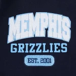 Memphis Grizzlies City Arch Navy and White Varsity Jacket