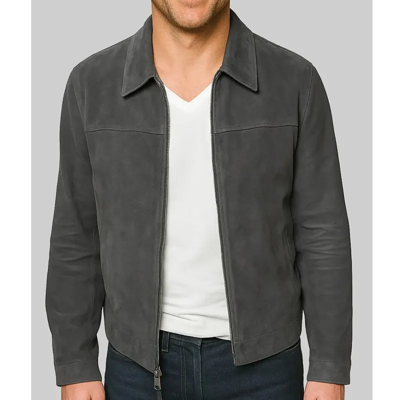 Mercy Chris Pratt Grey Suede Leather Jacket 01 Mercy Chris Pratt Grey Suede Leather Jacket