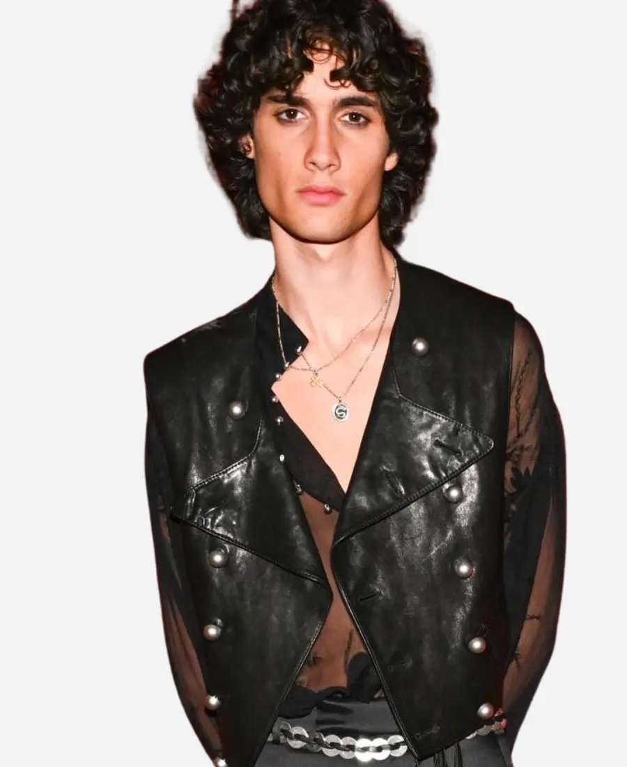 Met Gala 2026 After Party Sombr Leather Vest 01 Sombr Leather Vest Met Gala 2026 After Party