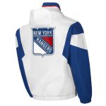 NY Rangers White & Royal Breakaway Anorak Hooded Jacket