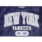 NY Yankees City Arch Navy Satin Jacket