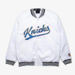 Chicago Bulls White Varsity Nylon Jacket