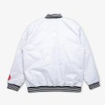 New York Knicks White Varsity Nylon Jacket - Image 2