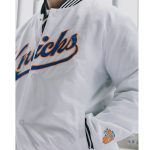 Chicago Bulls White Varsity Nylon Jacket