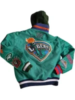 New York Sports Teams Kelly Green Varsity Jacket