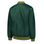 Notre Dame Fighting Irish A Game Green Varsity Satin Jacket