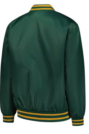 Notre Dame Fighting Irish A Game Green Varsity Satin Jacket