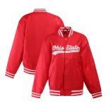 Ohio State Buckeyes A Game Scarlet Varsity Satin Jacket