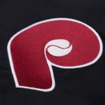 Philadelphia Phillies Black Mechanic Cropped Full-Zip Jacket