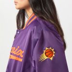 Phoenix Suns A Game Purple Varsity Satin Jacket