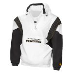 Pittsburgh Penguins White & Black Breakaway Anorak Hooded Jacket