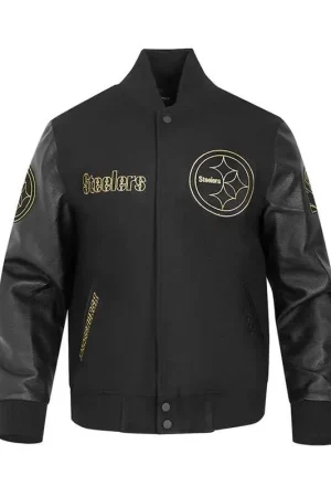Pittsburgh Steelers Black Varsity Jacket