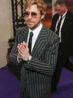Ryan Gosling Project Hail Mary Premiere Pinstripe Suit