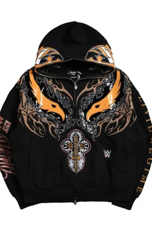 Rey Mysterio Oro Civil Regime Black Hooded Jacket