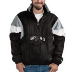 San Antonio Spurs Blackout Breakaway Anorak Hooded Jacket