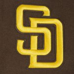 San Diego Padres City Arch Brown and White Varsity Jacket