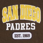 San Diego Padres City Arch Brown and White Varsity Jacket