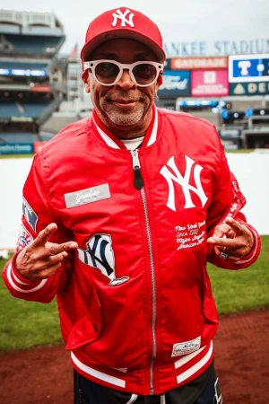 Spike Lee New York Yankees Red MA-1 Bomber Jacket