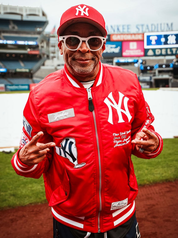 Spike Lee New York Yankees Red MA-1 Bomber Jacket 01 Spike Lee New York Yankees Red MA-1 Bomber Jacket