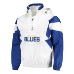 St. Louis Blues White & Blue Breakaway Anorak Hooded Jacket