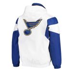 St. Louis Blues White & Blue Breakaway Anorak Hooded Jacket