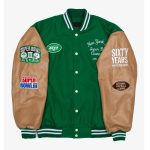 Super Bowl 1969 NY Jets Green and Brown Varsity Jacket