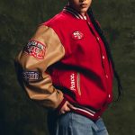 Super Bowl 1989 San Francisco 49ers Red and Brown Varsity Jacket