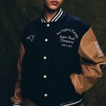 Super Bowl 2017 New England Patriots Navy and Brown Varsity Jacket
