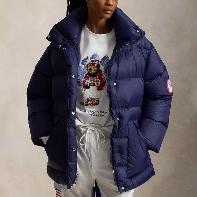 Team USA Navy Puffer Down Jacket 01 Team USA Navy Puffer Down Jacket