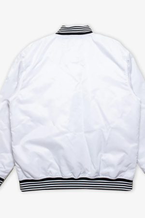 Toronto Raptors White Varsity Nylon Jacket