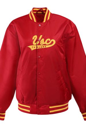 USC Trojans A Game Cardinal Varsity Satin Jacket