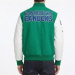 Vancouver Canucks Classic Green and White Varsity Jacket