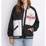 Virginia Tech Hokies Inner Drive Varsity Rhinestone Black Jacket