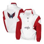 Washington Capitals White & Red Breakaway Anorak Hooded Jacket