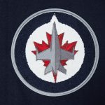 Winnipeg Jets Classic Navy and White Varsity Jacket