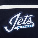 Winnipeg Jets Classic Navy and White Varsity Jacket