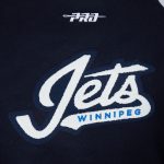 Winnipeg Jets Classic Navy and White Varsity Jacket