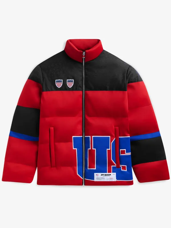 Winter Olympics Team USA Unisex Puffer Jacket 01 Winter Olympics Team USA Unisex Puffer Jacket