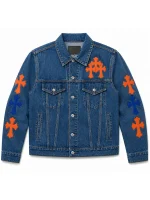 Timothée Chalamet Chrome Hearts Knicks Denim Jacket inspired by his NBA Finals courtside look, featuring premium blue denim and New York Knicks-inspired detailing.