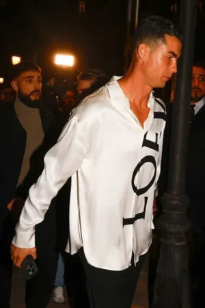 Cristiano Ronaldo Madrid 2026 Long Sleeve Satin Shirt