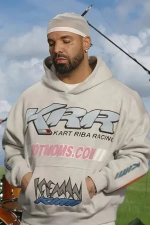 Drake KRR Kart Riba Racing Gray Hoodie