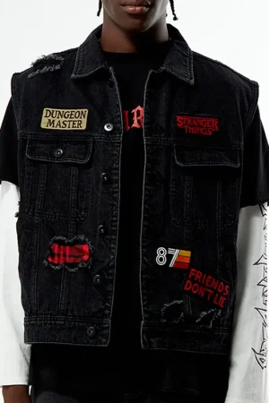 Stranger Things Dungeon Master Denim Vest