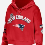 Erin Andrews New England Patriots Cropped Hoodie