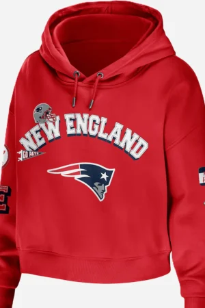 Erin Andrews New England Patriots Cropped Hoodie