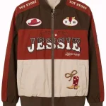 Movie Toy Story 5 2026 Jessie Saddle Up Brown and Red Bomber Jacket