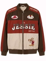 Movie Toy Story 5 2026 Jessie Saddle Up Brown and Red Bomber Jacket