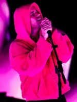 Justin Bieber Coachella Pink Hoodie
