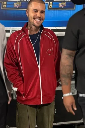 Justin Bieber Maple Leafs No Boundaries Track Jacket