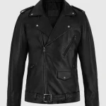 Marlon Brando The Wild One Leather Jacket – Classic Black Biker Motorcycle Jacket