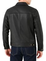 Mens Classic Black Leather Jacket